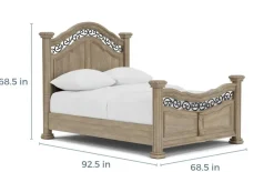 Mor Furniture Beds|Durango Panel Bed In Willadeene, Queen
