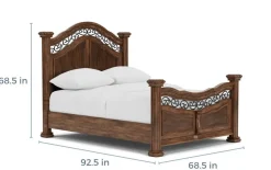 Mor Furniture Beds|Durango Panel Bed In Willadeene, Queen