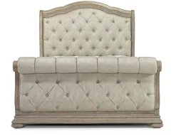 Mor Furniture Bedroom Sets|Durango Sleigh Bed, Dresser, Mirror & 3 Drawer Nightstand In Fawn, Queen