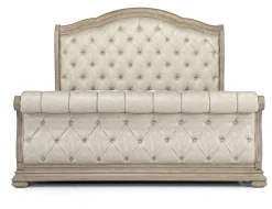 Mor Furniture Bedroom Sets|Durango Sleigh Bed, Dresser, Mirror & 3 Drawer Nightstand In Fawn, Queen