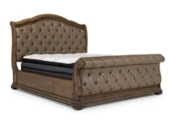 Mor Furniture Upholstered Beds|Beds|Durango Upholstered Sleigh Bed In Fawn, Queen