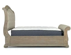 Mor Furniture Upholstered Beds|Beds|Durango Upholstered Sleigh Bed In Fawn, Queen
