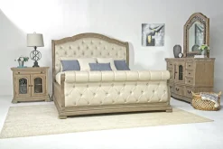 Mor Furniture Upholstered Beds|Beds|Durango Upholstered Sleigh Bed In Fawn, Queen