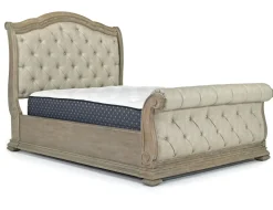 Mor Furniture Upholstered Beds|Beds|Durango Upholstered Sleigh Bed In Fawn, Queen