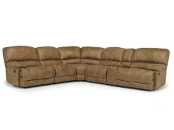 Mor Furniture Sectionals|Reclining Sectionals|Dusty 6 Piece Reclining Sectional In Bonanza Silt