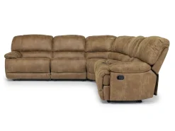 Mor Furniture Sectionals|Reclining Sectionals|Dusty 6 Piece Reclining Sectional In Bonanza Silt
