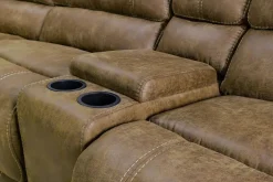 Mor Furniture Sectionals|Reclining Sectionals|Dusty 6 Piece Reclining Sectional In Bonanza Silt