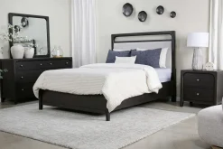 Mor Furniture Bedroom Sets|Easton Upholstered Bed, Dresser, Mirror & Nightstand In , Ca King Natural
