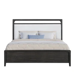 Mor Furniture Bedroom Sets|Easton Upholstered Bed, Dresser, Mirror & Nightstand In , Ca King Natural