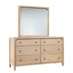 Mor Furniture Bedroom Sets|Easton Upholstered Bed, Dresser, Mirror & Nightstand In , Ca King Natural