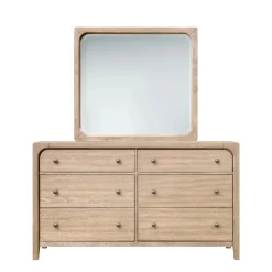 Mor Furniture Bedroom Sets|Easton Upholstered Bed, Dresser, Mirror & Nightstand In , Ca King Natural