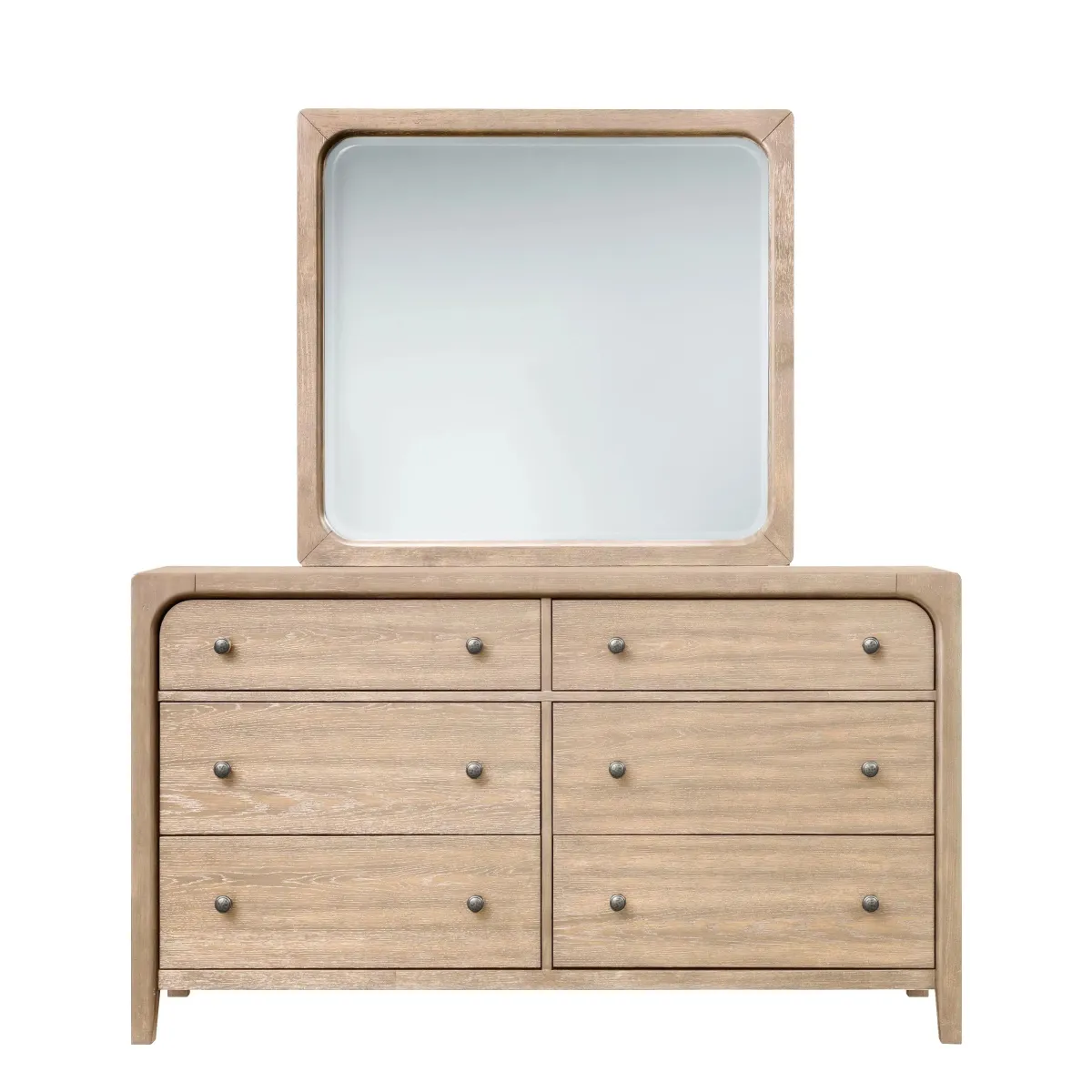 Mor Furniture Bedroom Sets|Easton Upholstered Bed, Dresser, Mirror & Nightstand In , Ca King Natural