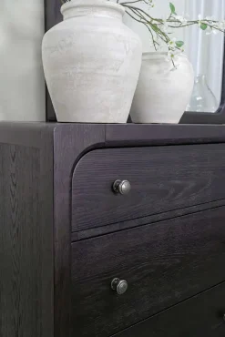 Mor Furniture Bedroom Sets|Easton Upholstered Bed, Dresser, Mirror & Nightstand In , Ca King Natural