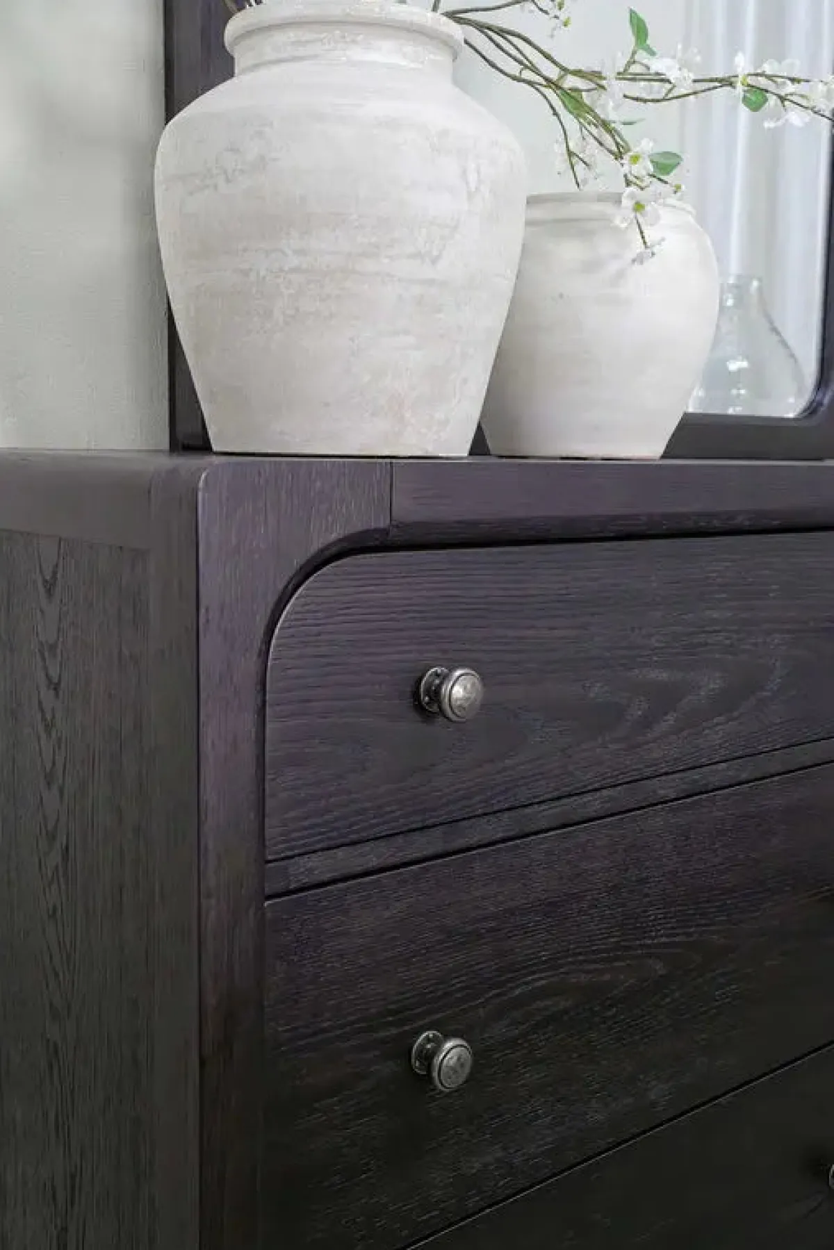 Mor Furniture Bedroom Sets|Easton Upholstered Bed, Dresser, Mirror & Nightstand In , Ca King Natural