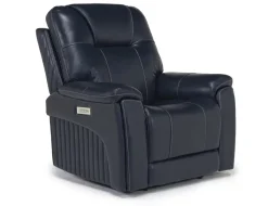 Mor Furniture Recliners|Echo 3 Power Recliner In Rainier Storm Leather