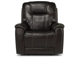 Mor Furniture Recliners|Echo 3 Power Recliner In Rainier Storm Leather