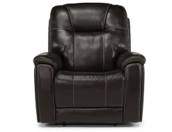 Mor Furniture Recliners|Echo 3 Power Theater Recliner W/ Immersive Sound In Rainier Walnut Leather