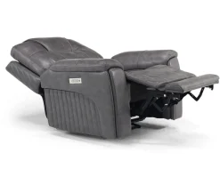 Mor Furniture Recliners|Echo 3 Power Theater Recliner W/ Immersive Sound In Rainer Storm Leather