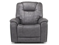 Mor Furniture Recliners|Echo 3 Power Theater Recliner W/ Immersive Sound In Rainer Storm Leather