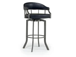 Mor Furniture Barstools|Edy Barstool In Mineral & Black, Swivel