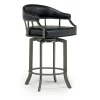 Mor Furniture Counter Height Stools|Barstools|Edy Counter Height Stool In Mineral & Black, Swivel