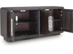 Mor Furniture Tv Stands|Elliston Media Console In Espresso Brown