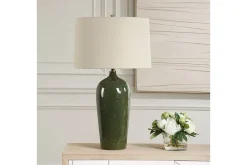 Mor Furniture Shop All Lighting & Lamps|Office Lighting|Elsa Table Lamp In Green