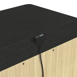 Mor Furniture Nightstands|Emberly 2 Drawer Nightstand In Black