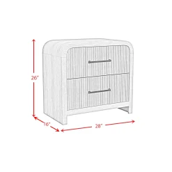 Mor Furniture Nightstands|Emberly 2 Drawer Nightstand In Black