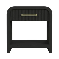 Mor Furniture Nightstands|Emberly 2 Drawer Nightstand In Black