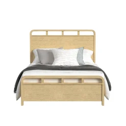 Mor Furniture Bedroom Sets|Emberly Panel Bed, Dresser, Mirror & Nightstand In Black, Twin