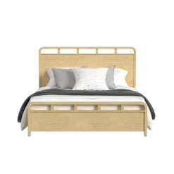 Mor Furniture Bedroom Sets|Emberly Panel Bed, Dresser, Mirror & Nightstand In Black, Twin