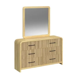 Mor Furniture Bedroom Sets|Emberly Panel Bed, Dresser, Mirror & Nightstand In Black, Twin