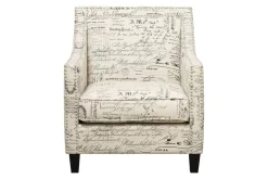 Mor Furniture Chairs|Emery Accent Chair In French Script