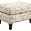 Mor Furniture Ottomans|Emery Ottoman In French Script
