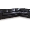 Mor Furniture Sectionals|Emillia 4 Piece Sectional In Black