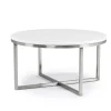 Mor Furniture Coffee Tables|Esme Round Coffee Table In Snowfall