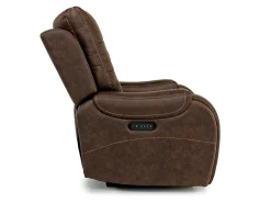 Mor Furniture Recliners|Estilo 2 Power Recliner In Canyon Walnut