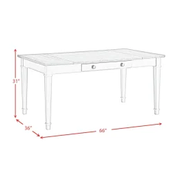 Mor Furniture Dining Tables|Farmington Dining Table In Medium Brown/Washed Stone