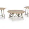 Mor Furniture Coffee Tables|Fawndell Coffee Table & 2 End Tables In Antique White/Brown