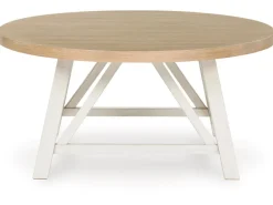 Mor Furniture Coffee Tables|Fawndell Coffee Table & 2 End Tables In Antique White/Brown
