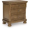 Mor Furniture Nightstands|Feddinger Nightstand In Medium Brown