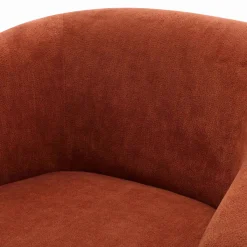 Mor Furniture Chairs|Finley Swivel Chair In Rust