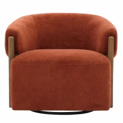 Mor Furniture Chairs|Finley Swivel Chair In Rust