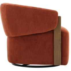 Mor Furniture Chairs|Finley Swivel Chair In Rust
