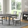 Mor Furniture Seating For 4|Dining Room Sets|Flair Dining Table & 4 Chairs In Gray