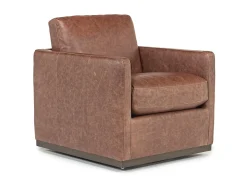 Mor Furniture Chairs|Flax Swivel Chair In Coffee Leather
