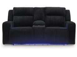 Mor Furniture Reclining Loveseats|Loveseats|Forest Lake 2 Power Console Loveseat In Alloy