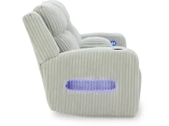 Mor Furniture Reclining Loveseats|Loveseats|Forest Lake 2 Power Console Loveseat In Alloy