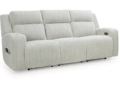 Mor Furniture Reclining Sofas|Sofas|Forest Lake 2 Power Sofa W/ Drop Down Table In Alloy